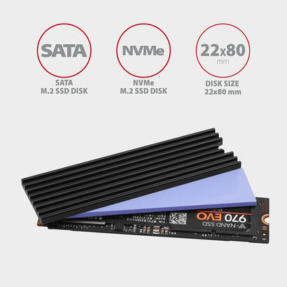 axagon-clr-m2l3-sistema-de-refrigeracion-para-ordenador-m2-nvme-ssd-ssd-disipador-termicoradiador-negro-1-piezas
