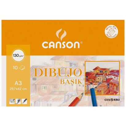 pack-papel-dibujo-canson-dibujo-basik-c200403159-a3-10-hojas
