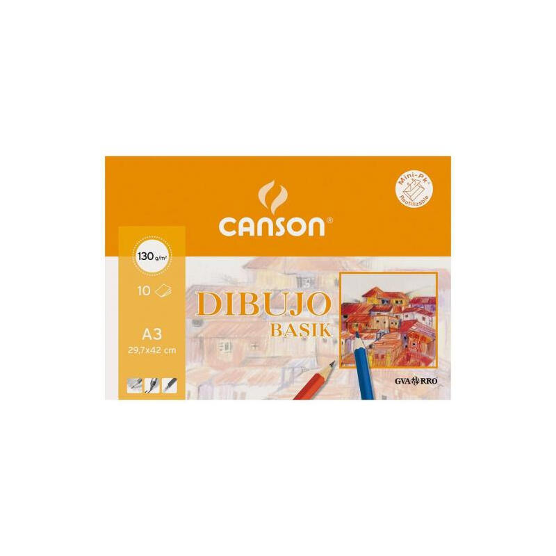 pack-papel-dibujo-canson-dibujo-basik-c200403159-a3-10-hojas