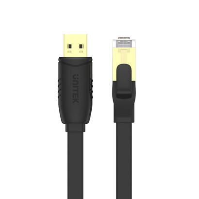 unitek-y-sp02001b-usb-20-to-rj45-console-rollover-flat-cable-18m