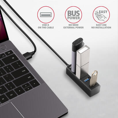 axagon-hue-m1al-mini-usb-a-hub4x-usb-a-32-gen-1-plata-12m axagon-hue-m1al-mini-usb-a-hub4x-usb-a-32-gen-1-plata-12m