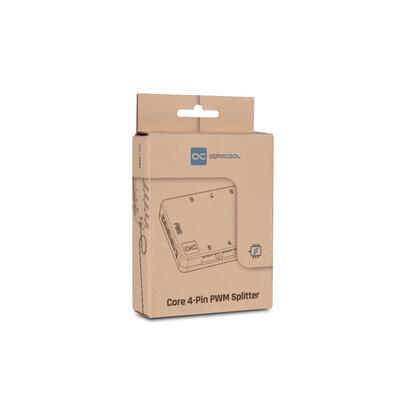 control-de-ventilador-alphacool-core-10x-divisor-pwm-de-4-pines-negro-con-conexion-de-alimentacion-sata