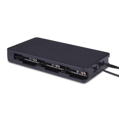 control-del-ventilador-alphacool-core-6x-4-pin-pwmargb-hubsplitter-negro