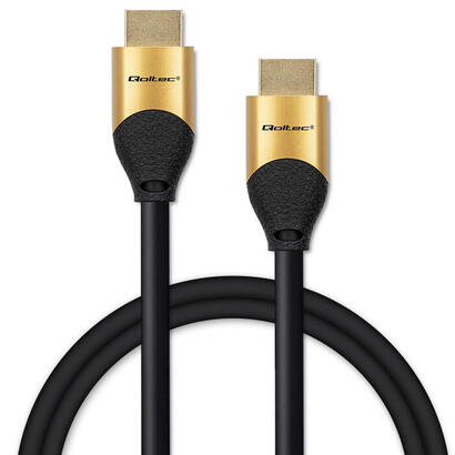cable-qoltec-50354-hdmi-v21-ultra-high-speed-8k-60hz-30awg-gold-1m