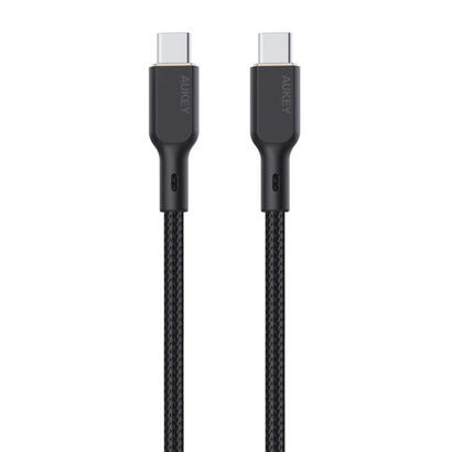 aukey-cb-kcc102-cable-usb-c-type-c-power-delivery-pd-100w-5a-18m-kevlar-negro