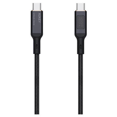 aukey-cb-mcc102-cable-usb-c-power-delivery-pd-100w-5a-led-18m-nylon-negro