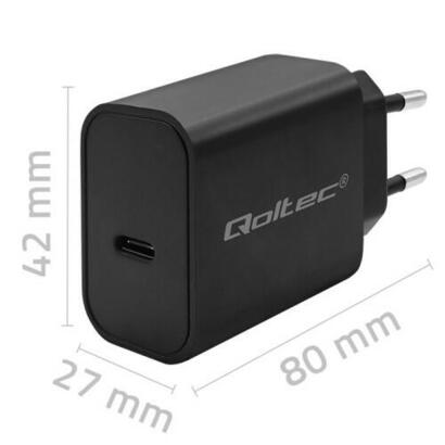 qoltec-52376-super-quick-pd-charger-usb-c-20w-5-12v-167-3a-black