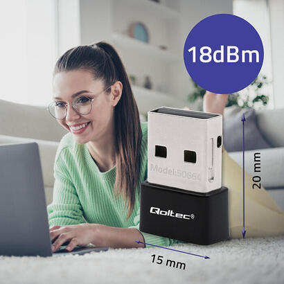 qoltec-50664-ultrafast-mini-wireless-usb-wi-fi-adapter-ac-standard-650mbps