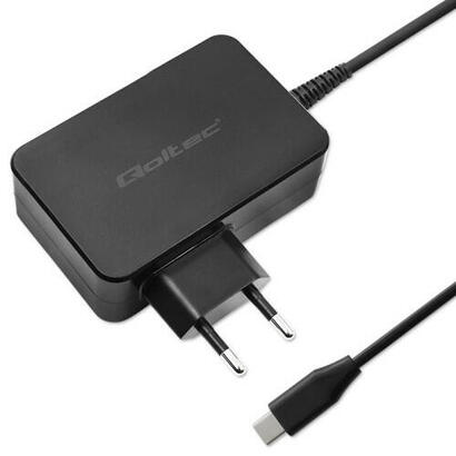 qoltec-52388-gan-power-pro-charger-1xusb-c-100w-5-20v-3-5a-black