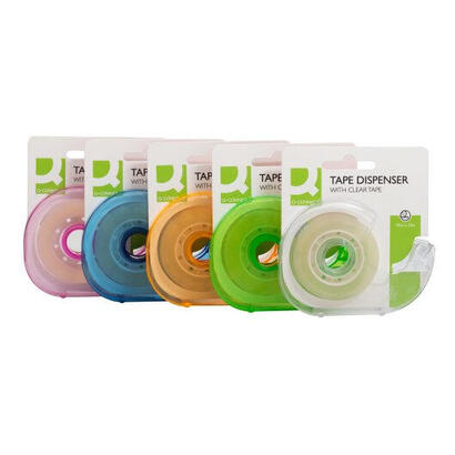 q-connect-kf27009-cinta-adhesiva-plastico-colores-surtidos