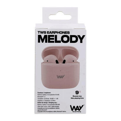 tnb-way-auriculares-melody-2-tws-con-estuche-de-carga-rosa