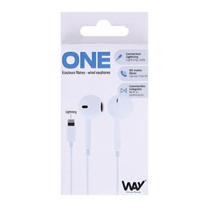tnb-way-auriculares-lightning-semi-in-ear-blanco