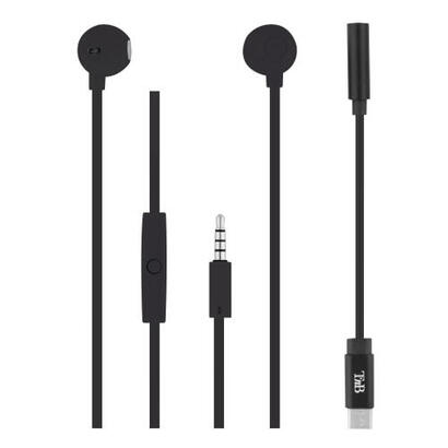 tnb-sweet-adaptateur-type-c-auriculares-semiaurales-negro
