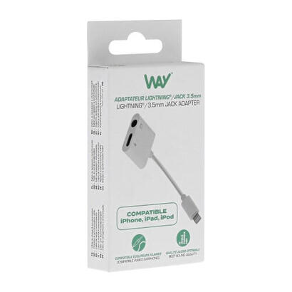 tnb-way-adaptador-lightning-a-jack-de-35-mm-hembra-lightning-hembra-blanco