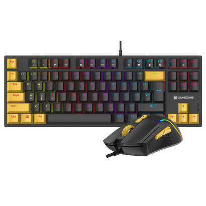 tracer-hornet-87-teclado-raton-incluido-juego-usb-qwerty-ingles-negro-amarillo