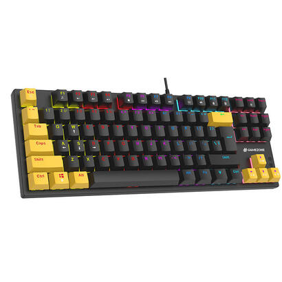tracer-hornet-87-teclado-raton-incluido-juego-usb-qwerty-ingles-negro-amarillo