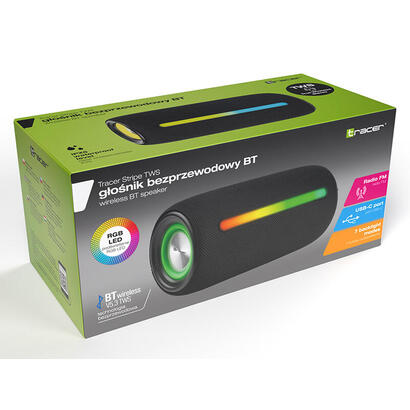 altavoz-tracer-stripe-portatil-estereo-negro-10-w altavoz-tracer-stripe-portatil-estereo-negro-10-w