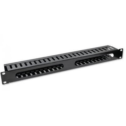 qoltec-54514-cable-organizer-for-19inches-racks-24-ports-1u