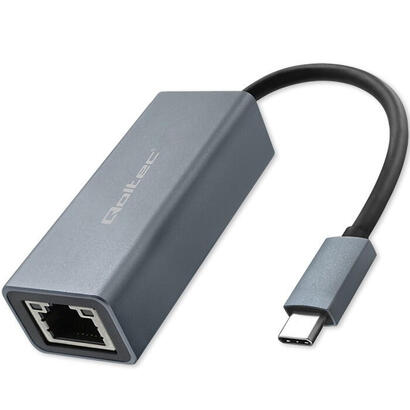 qoltec-50352-usb-c-to-rj45-ethernet-adapter-1000mbps-aluminium-housing