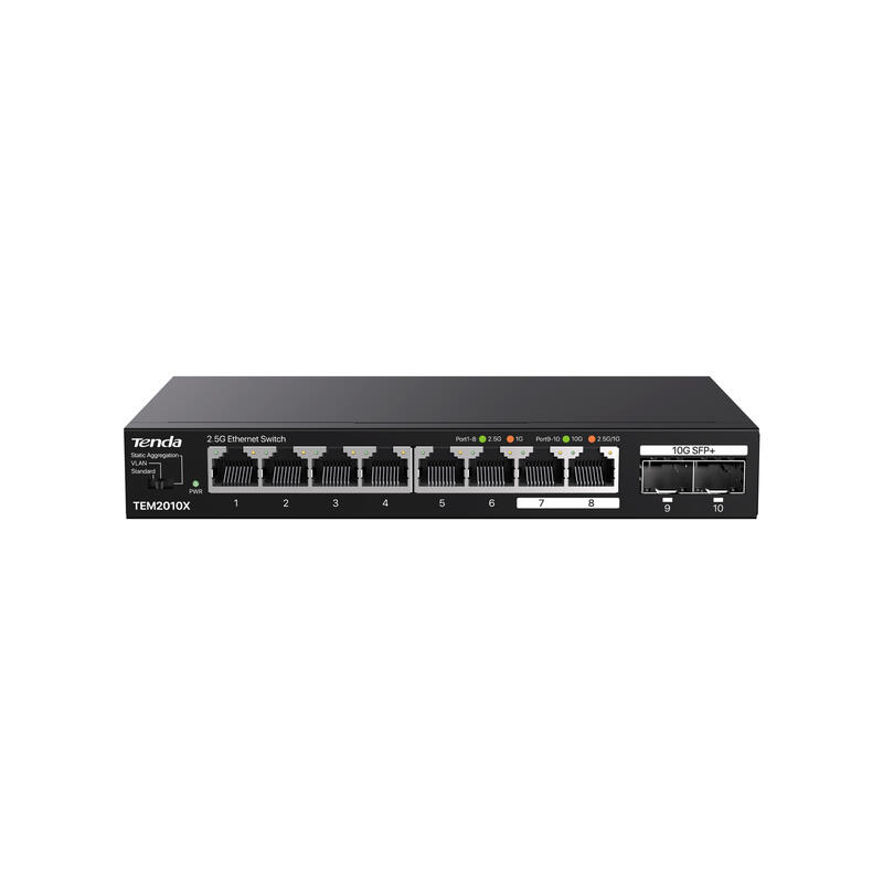 tenda-tem2010x-switch-25g-ethernet-10010002500-escritorio-negro