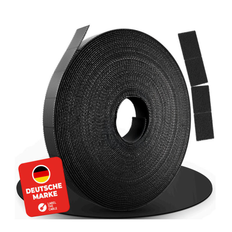 label-the-cable-ltc-1410-3-presilla-kit-de-gestion-de-cables-negro