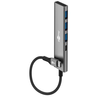 hub-goobay-76562-slim-4-port-usb-usb-c-auf-usb-c-usb-a-5-gbit-s-grey