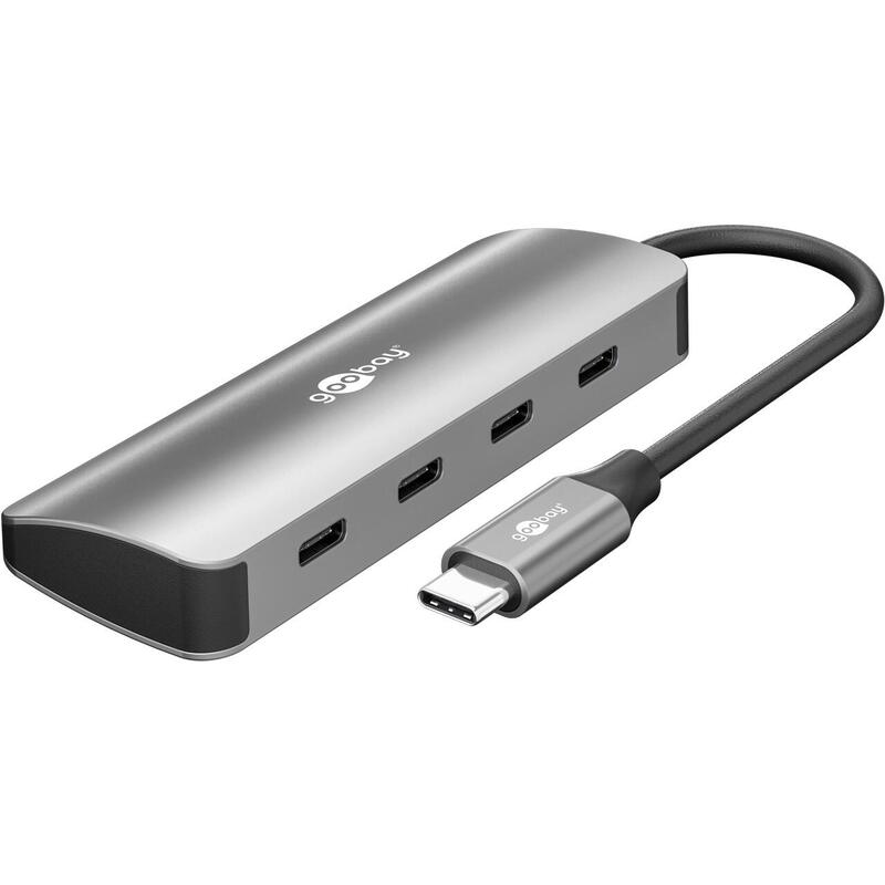 goobay-76565-slim-4-port-usb-hub-usb-c-auf-usb-c-10-gbit-s-grey