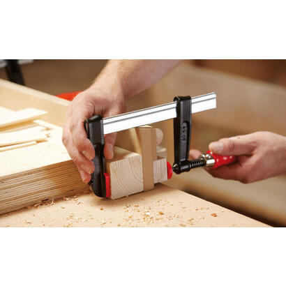 bessey-abrazadera-de-tornillo-de-hierro-maleable-tpn30b8be-rojonegro-300-80-tpn30b8be
