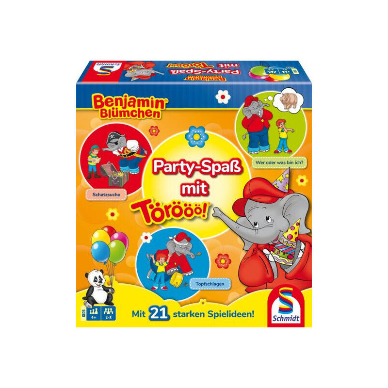 schmidt-spiele-benjamin-blumchen-diversion-de-fiesta-con-torooo-juego-de-fiesta-40663