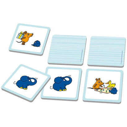 schmidt-spiele-die-maus-memo-de-elefante-50-cumpleanos-juego-de-memoria-40664