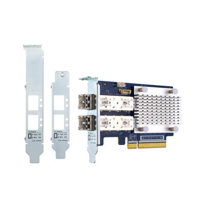 qnap-qxp-32g2fc-adaptador-de-bus-de-host-pcie30-x8-perfil-bajo-32gb-fibre-channel-gen-6-x-2-con-2-transceptores-sfp-trx-32gfcsfp