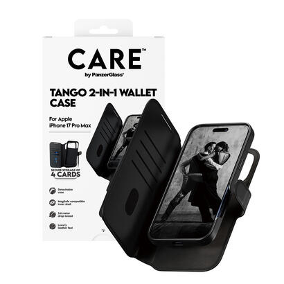 panzerglass-care-by-tango-2-in-1-wallet-case-w-magsafe-iphone-17-pro-max-funda-para-apple-iphone-17-pro-max-negro