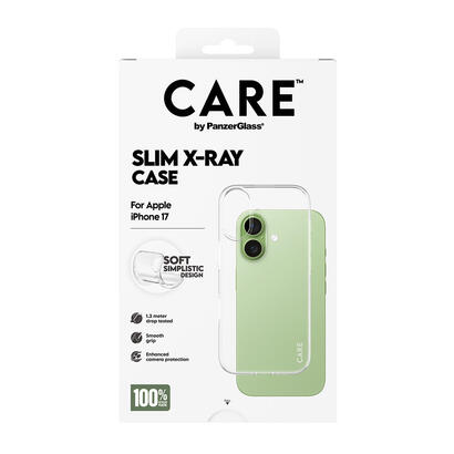 panzerglass-care-by-x-ray-case-iphone-17-funda-para-apple-iphone-17-transparente