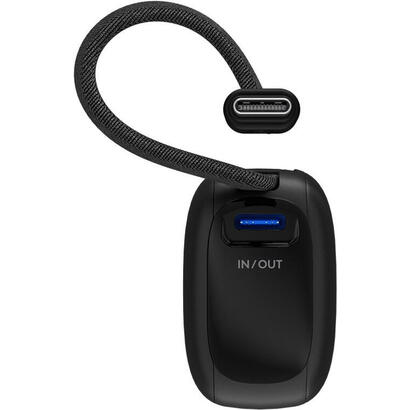 goobay-powerbank-5000-mah-integriertes-usb-c-cable-13cm-20-watt-negro-5-ah-1x-usb-a-1x-usb-c-pd-qc-76250