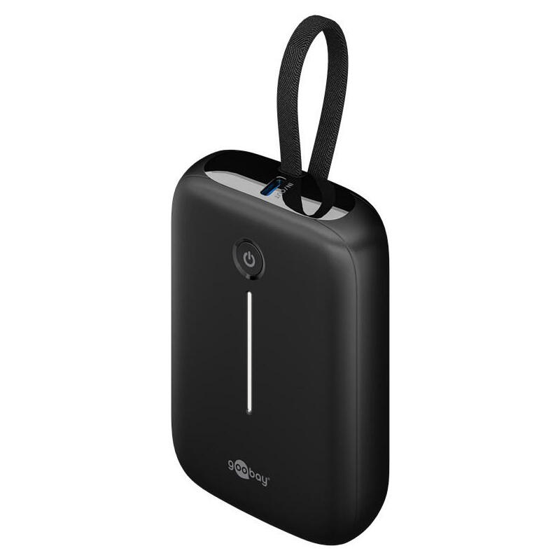 goobay-powerbank-10000-mah-integriertes-usb-c-cable-13cm-20-watt-negro-10-ah-1x-usb-a-2x-usb-c-pd-qc-76251