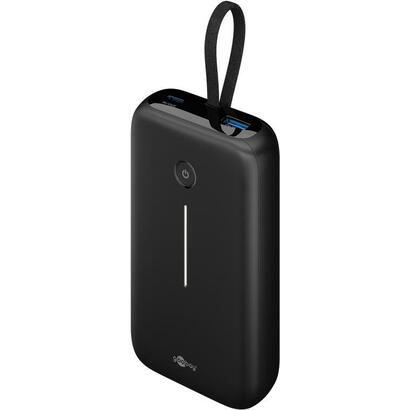 goobay-powerbank-20000-mah-integriertes-usb-c-cable-13cm-30-watt-negro-20-ah-1x-usb-a-2x-usb-c-pd-qc-76252