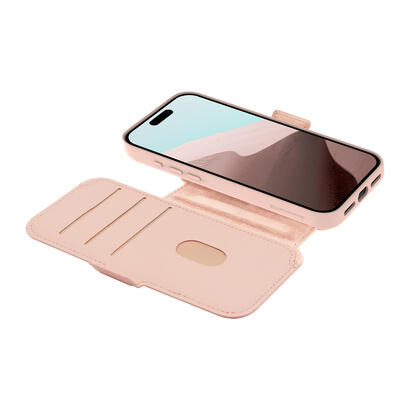 dbramante1928-lynge-funda-con-tapa-para-telefono-movil-compatibilidad-con-magsafe-arena-rosa-para-apple-iphone-17-pro-max
