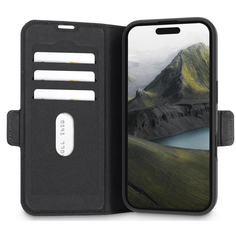 dbramante1928-oslo-pro-funda-con-tapa-para-telefono-movil-poliuretano-pu-plastico-negro-para-apple-iphone-16