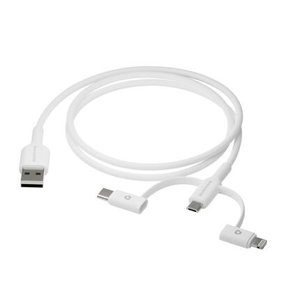 cable-dbramante1928-cbx3a3wh7176-usb-1-m-usb-a-usb-cmicro-usb-alightning-blanco