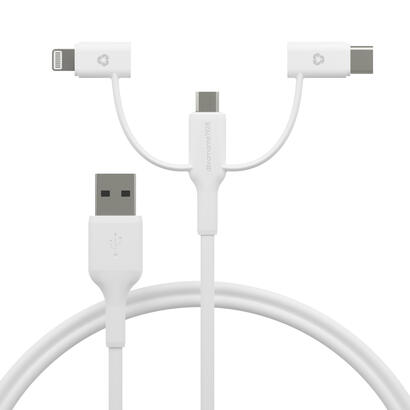 cable-dbramante1928-cbx3a3wh7176-usb-1-m-usb-a-usb-cmicro-usb-alightning-blanco