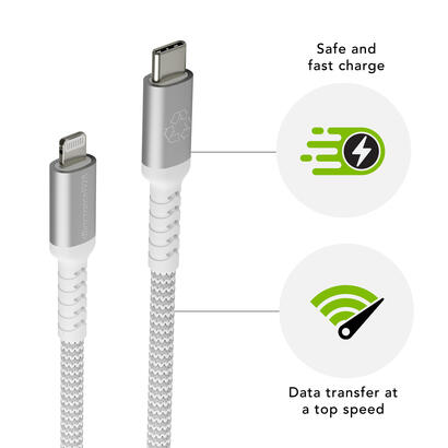dbramante1928-re-charge-cable-lightning-24-pin-usb-c-macho-a-lightning-macho-12-m-cable-trenzado-100-plastico-reciclado