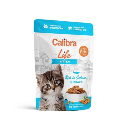 calibra-cat-life-pouch-kitten-salmon-in-gravy-85g