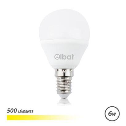elbat-bombilla-led-g45-6w-500lm-e14-luz-calida-3000k-blanco