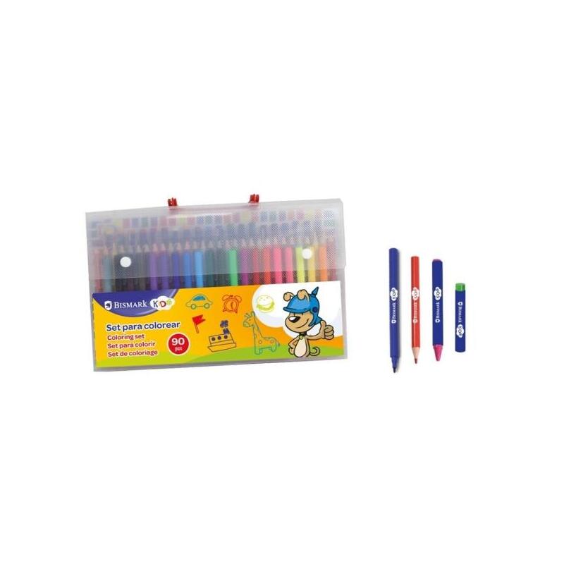 bismark-maletin-escolar-de-escritura-con-20-rotuladores-de-colores-30-lapices-de-colores-20-pinturas-de-cera-con bismark-maletin-escolar-de-escritura-con-20-rotuladores-de-colores-30-lapices-de-colores-20-pinturas-de-cera-con