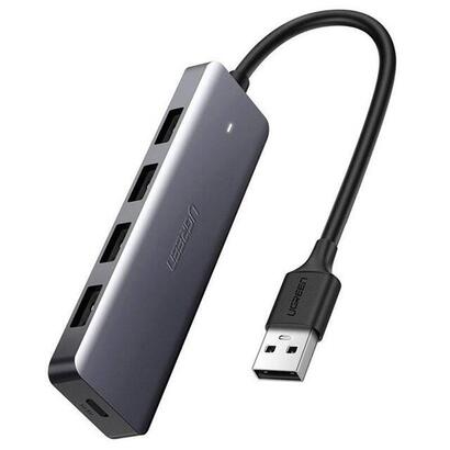 adapter-4w1-ugreen-hub-usb-do-4x-usb-30-usb-c-szary