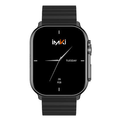imiki-smartwatch-sf1-blackblack-orange-magnetic-strap