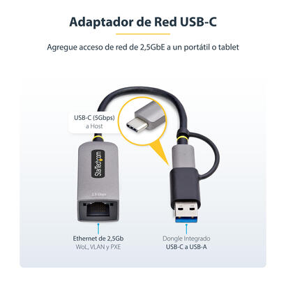 startechcom-u2ga-usb-c-ethernet-adaptador-y-tarjeta-de-red-5000-mbits