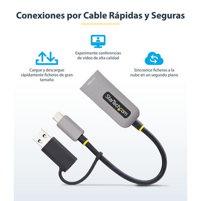 startechcom-u2ga-usb-c-ethernet-adaptador-y-tarjeta-de-red-5000-mbits