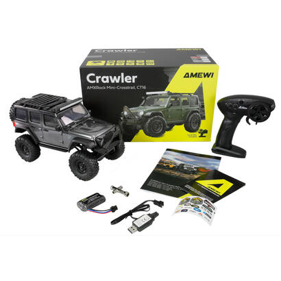 amewi-rc-crawler-mini-d90-amxrock-4wd-116-rtr-gris