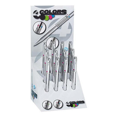 wedo-256-22699-negro-azul-verde-rojo-boligrafo-de-punta-retractil-con-pulsador-12-piezas